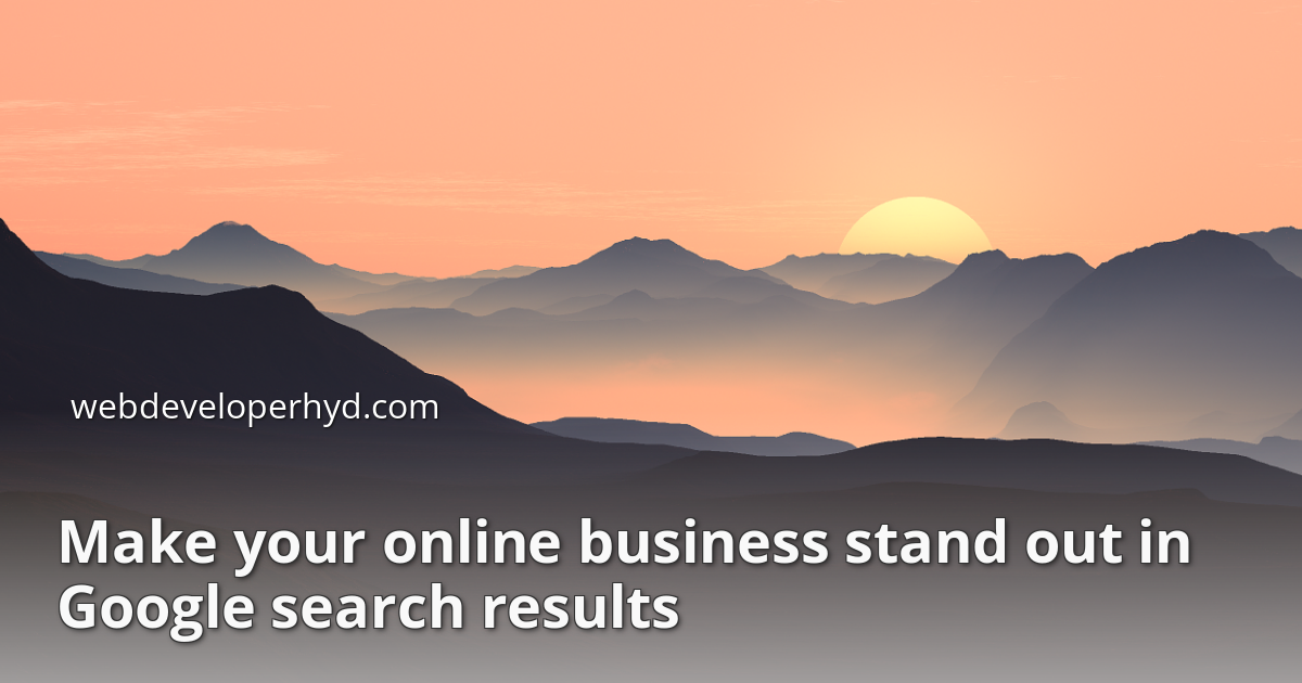 Boost your online business's ranking in Google